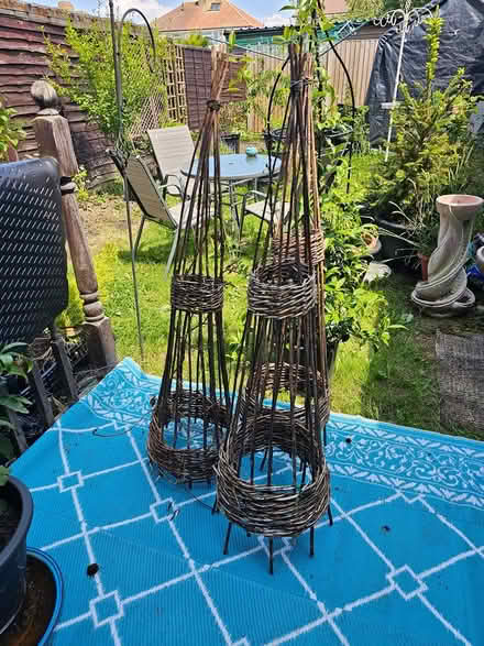 Photo of free 3 Willow Wigwam Climbing Frames (Earlswood RH1) #1