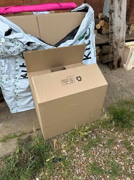 Photo of free 14 Large Plain Cardboard Boxes (TN36) #1