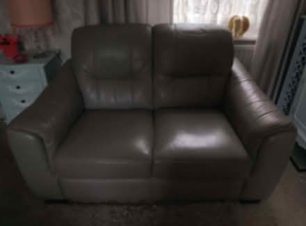 Photo of free Two seater leather sofa (Saint George's CO1) #2