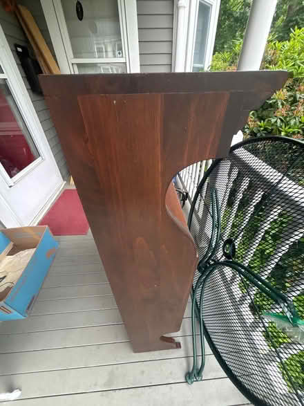 Photo of free Wood hutch/bookcase/bar (Andover) #3