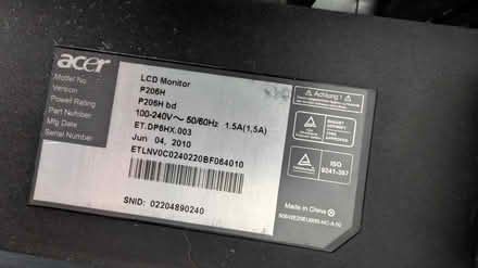 Photo of free 2 Acer monitors (IG110BS IG110BS) #2