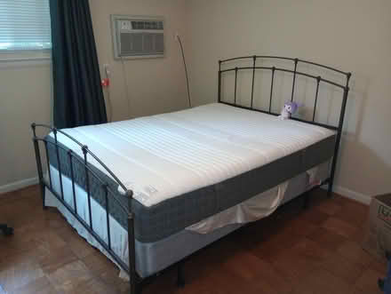 Photo of free Queen frame, box spring, mattress (3rd and C NE) #1