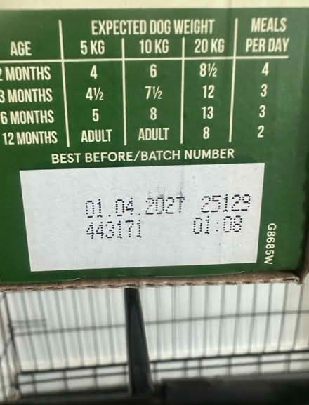 Photo of free Tesco puppy food (MK43) #2