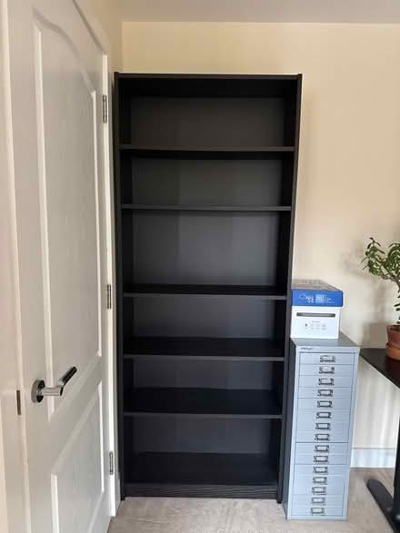 Photo of free Tall wooden ikea shelving (Allestree, DE22) #1