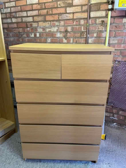 Photo of free IKEA Malm Oak 6 Drawers (Linslade LU7) #1