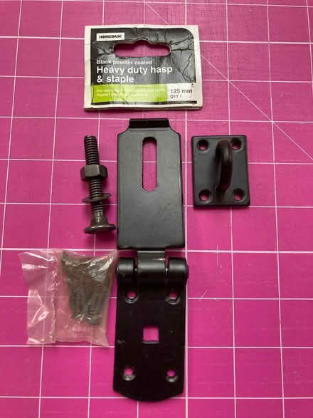 Photo of free Heavy duty hasp and staple (TW9 (Kew)) #1