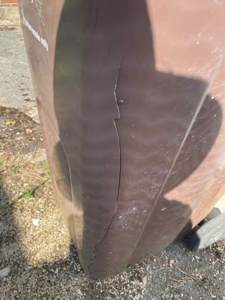 Photo of free Our old brown bin - side cracked (Radley Road OX14) #2