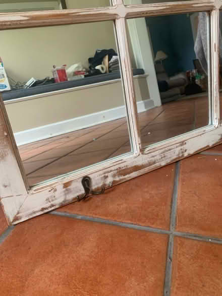Photo of free Rustic Hall Mirror with Hooks (Cottageville, South Brunswick) #3