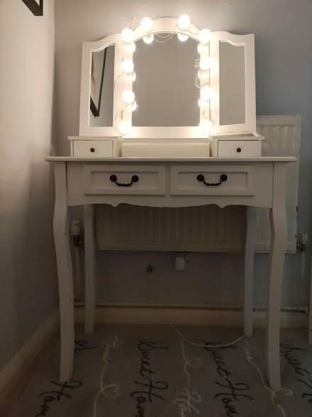 Photo of free Small dressing table with lights (Black Dam RG21) #1