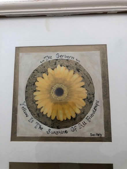 Photo of free Framed Gerbera artwork (SG4 Hitchin) #3