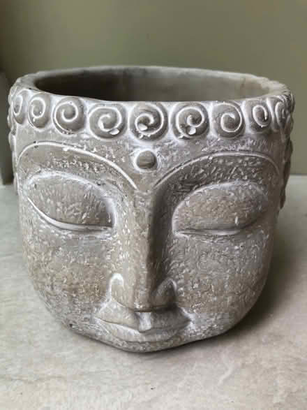Photo of free Stone Buddha head pot (SG4 Hitchin) #1