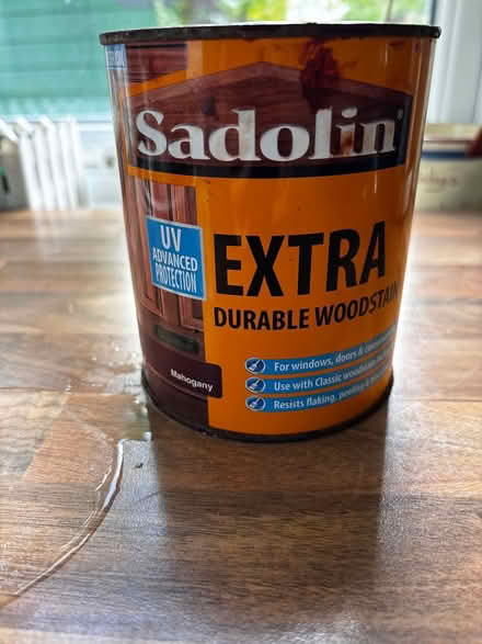 Photo of free Sadolin wood stain mahogany (Ashford, Surrey TW15) #1