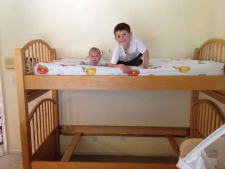 Photo of free Solid wood twin size bunk bed (Mountain View (Jackson park)) #1
