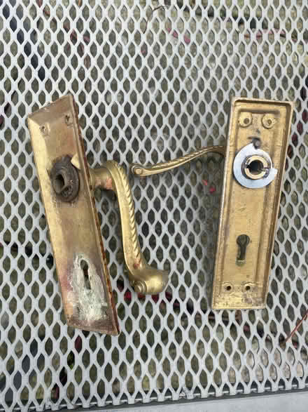 Photo of free Two brass door handles (Dublin 1) #2