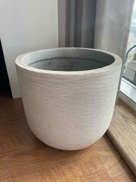 Photo of free Large concrete style plant pot (Victoria Park) #1