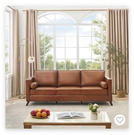 Photo of free Couches faux leather (Westmont and Harriet Ave) #1