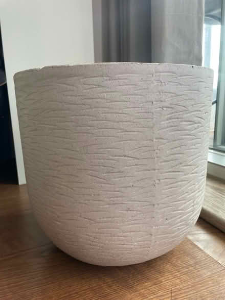 Photo of free Large concrete style plant pot (Victoria Park) #2