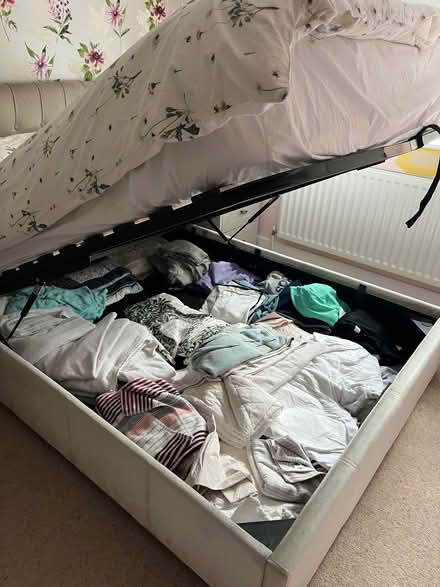 Photo of free King Size ottoman bed frame. Mattress/ bedding not included (Wokingham RG40) #3