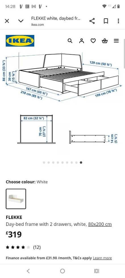 Photo of free IKEA flekke bed single to double (Tile hill, Coventry) #3