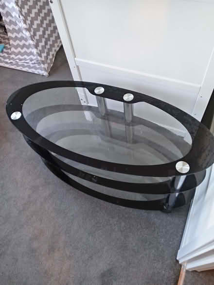Photo of free Glass TV Unit (Harpur Hill SK17) #1
