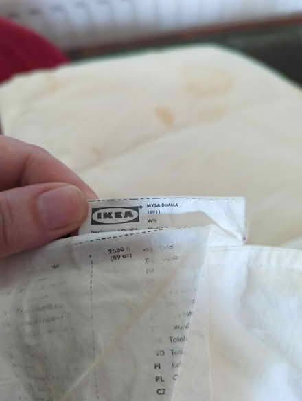 Photo of free IKEA double feather duvet 200x200cm (Strawberry Hill TW11) #2