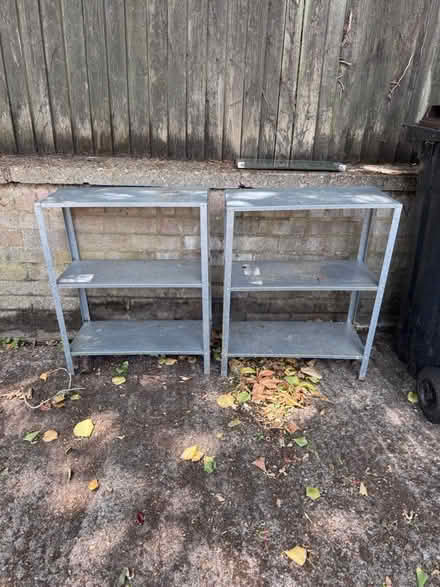 Photo of free Metal shelves (perfect for garage!) (BR3) #1