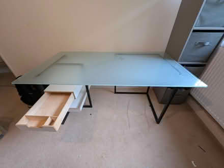 Photo of free Glass topped desk (Blackboys TN22) #1