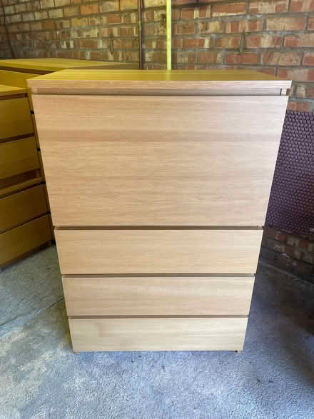 Photo of free IKEA Malm Oak Desk (Linslade LU7) #1