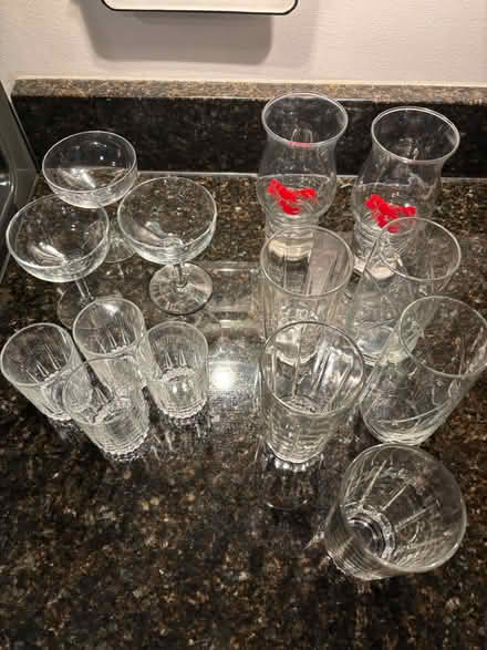 Photo of free Various size glassware (Dickinson Kings Contrivance) #1