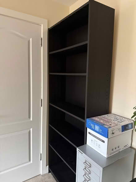 Photo of free Tall wooden ikea shelving (Allestree, DE22) #4