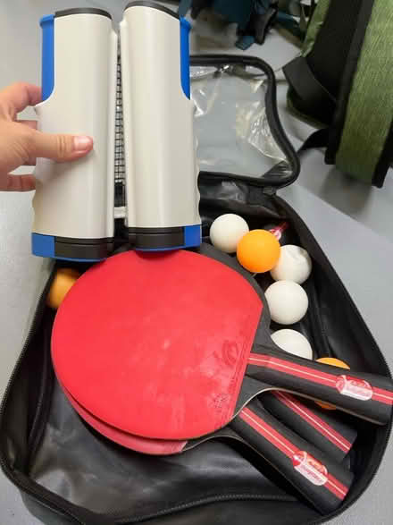 Photo of free Table tennis set x4 rackets, balls (E3 / Victoria Park) #1