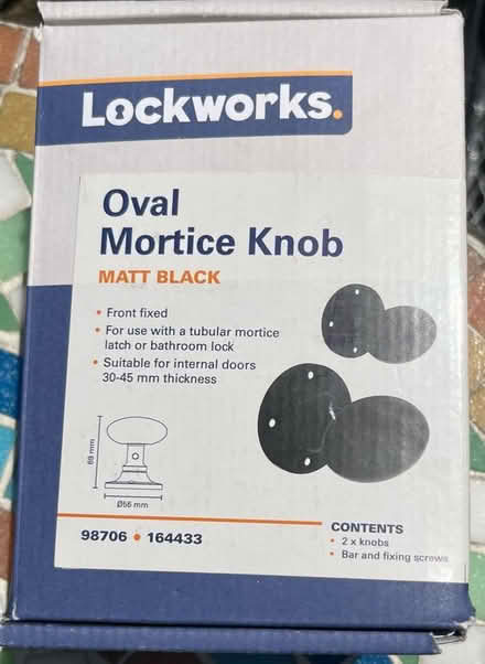 Photo of free Black door knobs BNIB (Tufnell Park, N19 5) #1