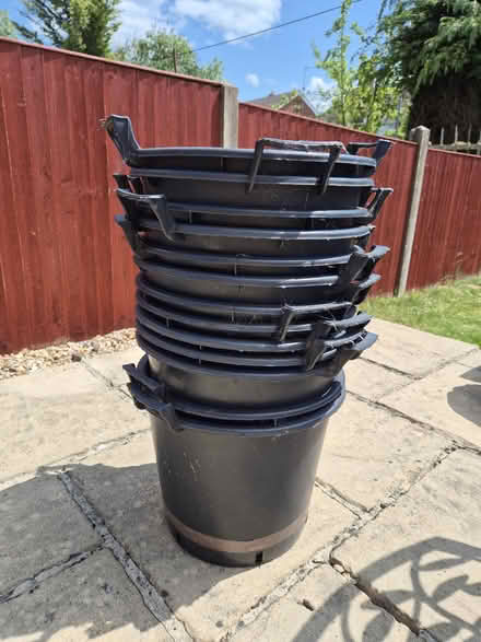 Photo of free 13 extra large pots for veg growing (Chiseldon, SN4) #1