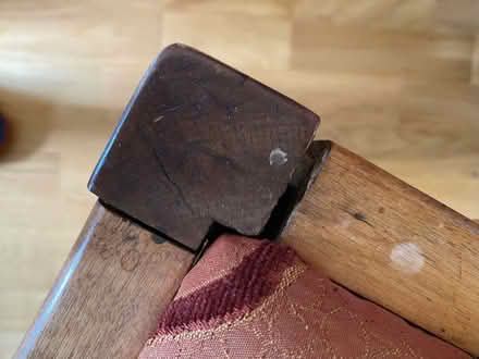 Photo of free Wooden upholstered vintage chair (Hollingdean BN1) #2