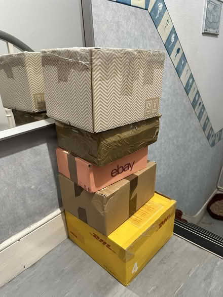 Photo of free cardboard boxes, with bubblewrap, for posting or storage (Upper Holloway N4) #1