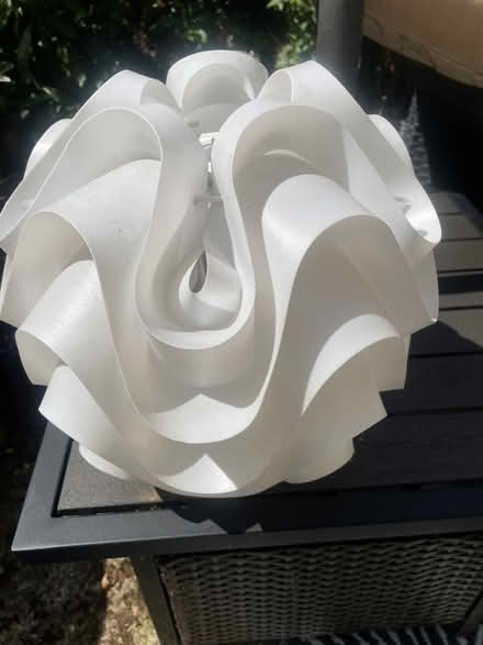 Photo of free White plastic lampshade (Garston WD25) #1