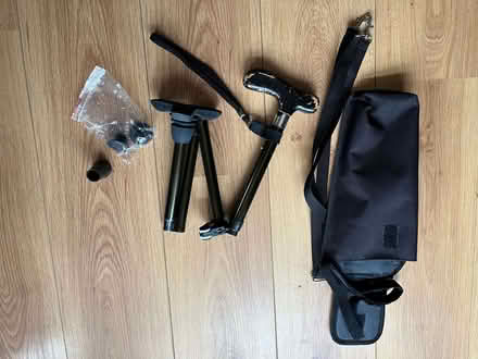 Photo of free Adjustable walking stick with wooden handle (Barleybank G66) #2