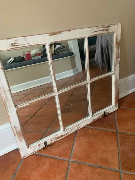 Photo of free Rustic Hall Mirror with Hooks (Cottageville, South Brunswick) #1