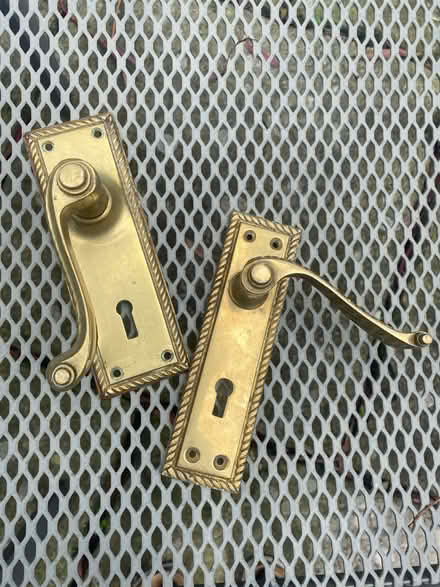 Photo of free Two brass door handles (Dublin 1) #1