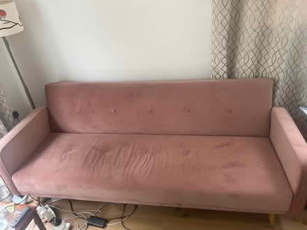 Photo of free Pink click clack Chou Sofa bed (Portslade Village BN41) #1