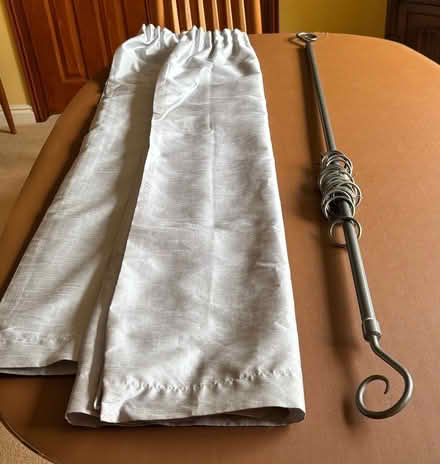 Photo of free Curtains & pole (Pershore, Worcestershire) #1