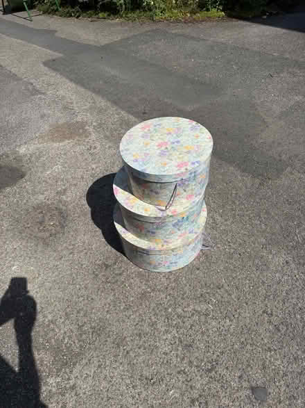 Photo of free 3 hat boxes (Warden Hill GL51) #2
