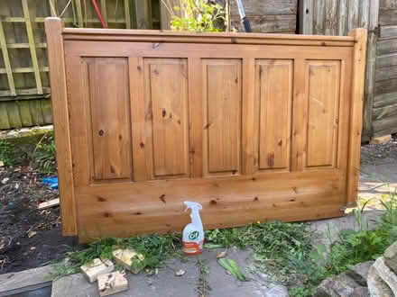 Photo of free Pine headboard (from a king size bed) (Storrs S6) #1
