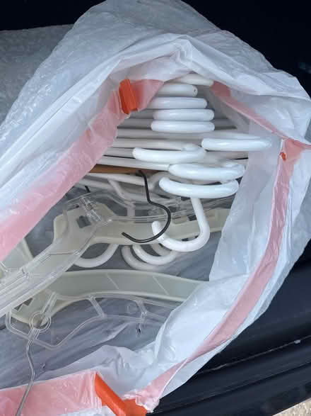 Photo of free Bag of plastic hangers (02840) #1