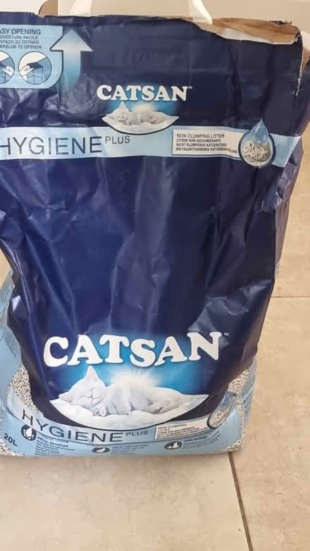 Photo of free Open bag Catsan cat litter (4 miles south of Petworth) #1