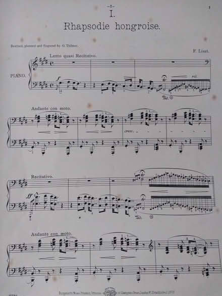Photo of free 2 pieces Piano Sheet Music by Lizt (Barford, near Warwick) #3