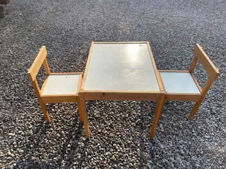 Photo of free Toddler table and 2 chairs (Galgate LA2) #1
