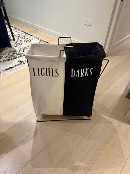 Photo of free Laundry Basket - white and dark (Maida Vale W9) #1