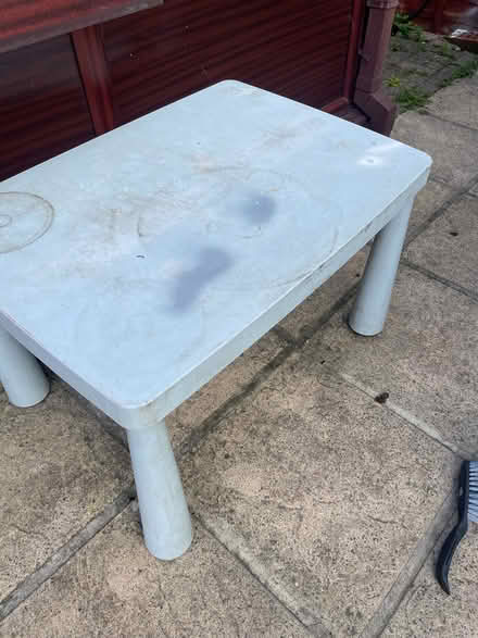 Photo of free Kids plastic table and chair (Westbury BA13) #1