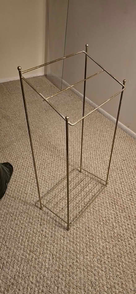 Photo of free Vintage brass standing towel rack (Brick - Near exit 91 GSP) #1